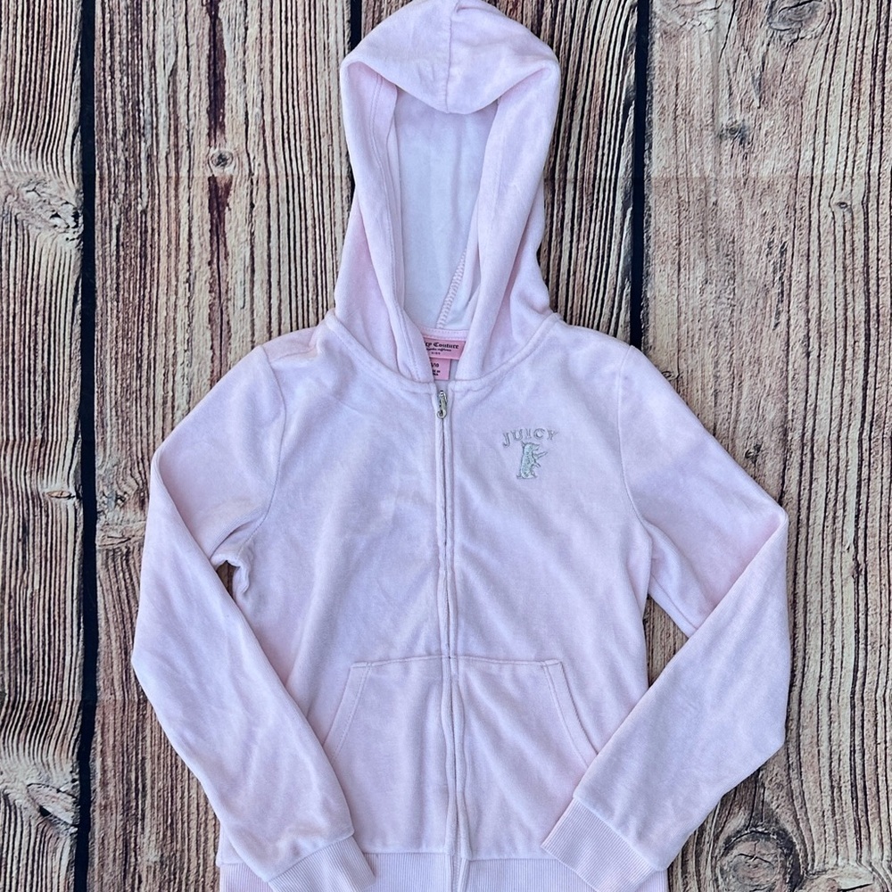 Juicy Couture Light Pink Kids Zip-Up Hoodie